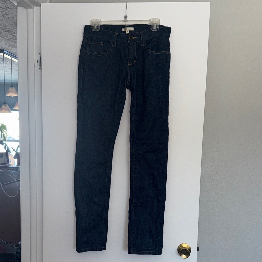 CAbi Women's Straight Leg Jeans - Dark Blue size 2 Style 175